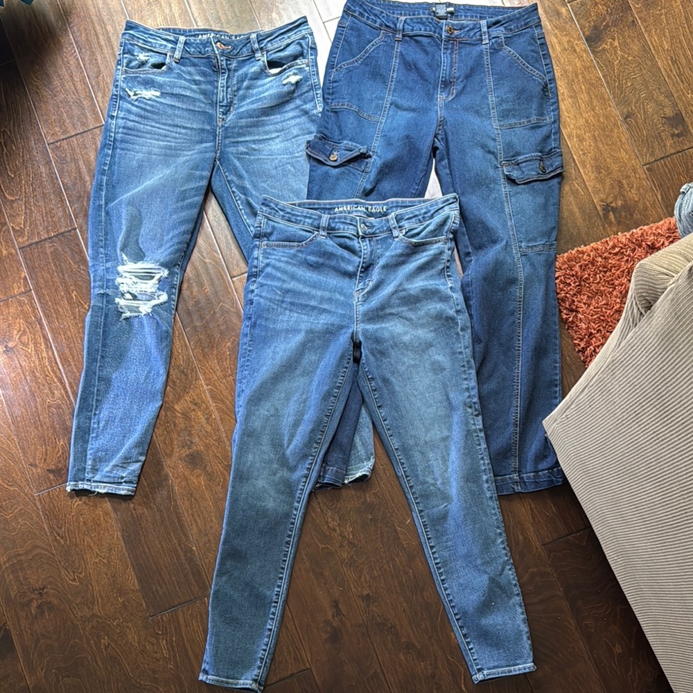 American Eagle Outfitters Blue Skinny Jeans